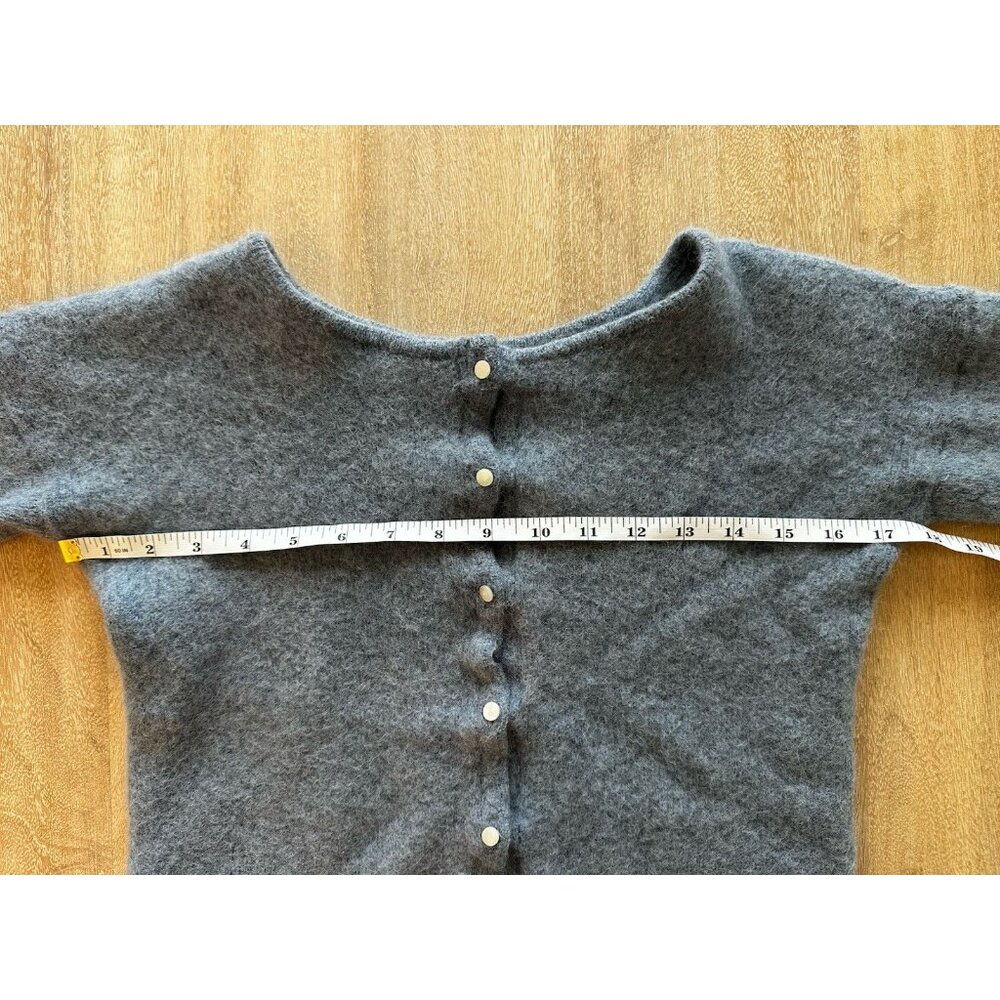 Sezane Gaspard Cardigan in Vintage Blue Size Medium - Picture 4 of 9